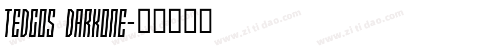 tedGos DarkOne字体转换